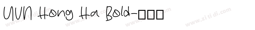 UVN Hong Ha Bold字体转换